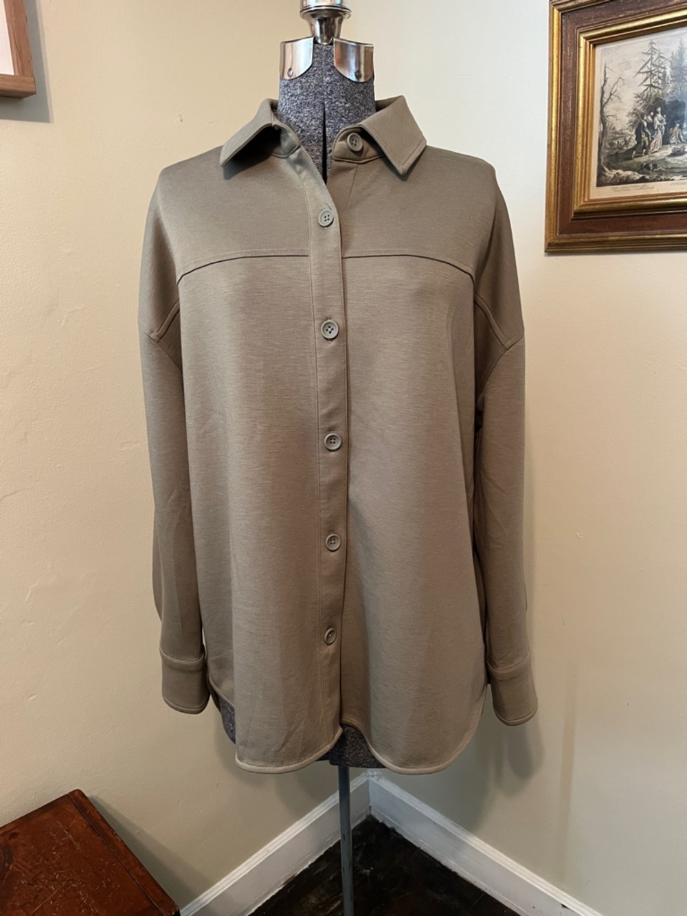 Athleta small allure shirt jacket Shacket so soft! Olive branch